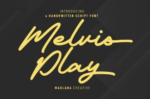 Melvio Play Signature Script Font Download