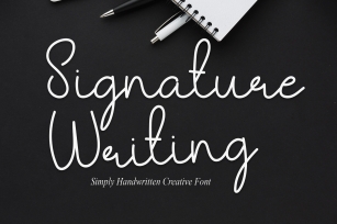 Signature Writing Font Download