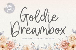 Goldie Dreambox Monoline Handwritten Font Download