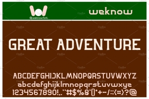 Great Adventure font Font Download