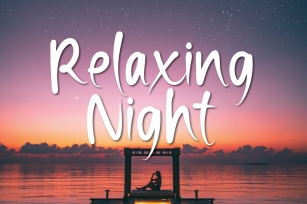 Relaxing Night Font Download