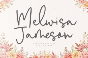 Melwisa Jameson Modern Monoline Font Download