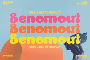Benomout Grove Retro Display Font Download