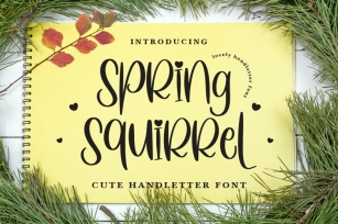 Spring Squirrel Font Download