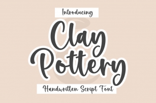 Clay Pottery Font Download