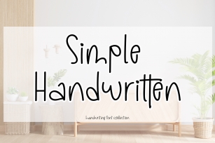 Simple Handwritten Font Download