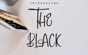 The Black Font Download