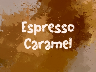 E Espresso Caramel Font Download