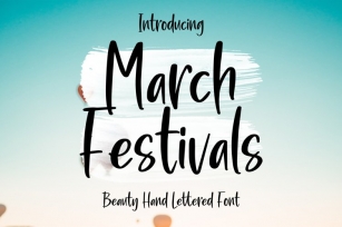 March Festivals Font Download