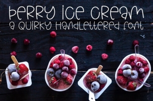 Berry Ice Cream Font Download
