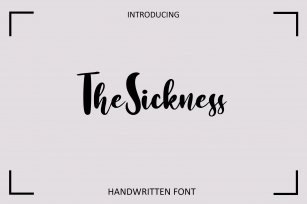 The Sickness Font Download