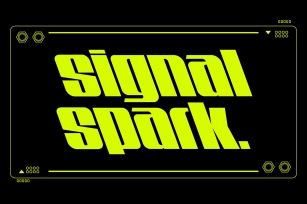 Signalspark. Font Download