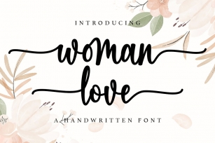 Woman Love Font Download