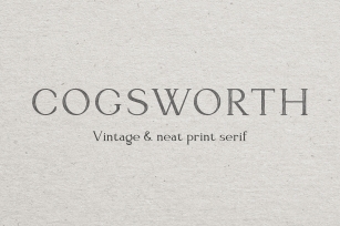 Cogsworth Font Download