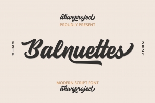 Balnuettes Font Download