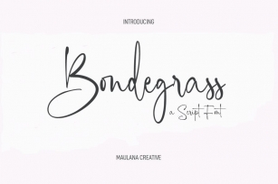 Bondegrass Script Font Font Download