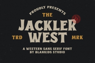 Jackler West a Western Sans Serif Font Font Download