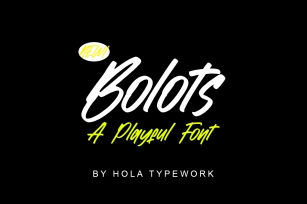 Bolots Font Download