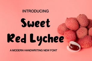 Sweet Red Lychee Font Download