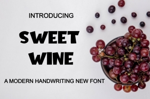 Sweet Wine Font Download