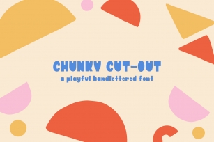 Chunky Cut-Out Font Download