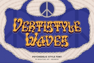 VERTISTYLE WAVES - Psychedelic Style Font Download