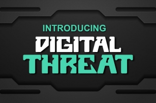 Digital Threat Robotic Display Font Font Download