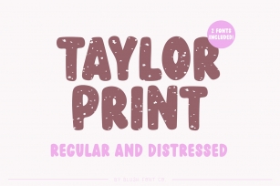 TAYLOR PRINT Distressed and Regular Sans Font Download