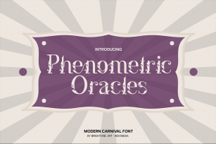 Phenometric Oracle - Carnaval Font Font Download