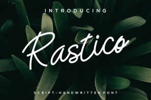 Rastico Script Handwritten Font Font Download