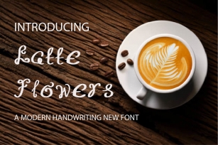 Latte Flowers Font Download