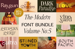 The Modern Bundle Vol.5 80% OFF Font Download