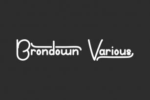 Brondown Various Font Download