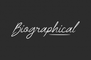 Biographical Font Download