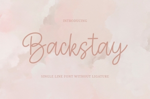 Backstay Font Download