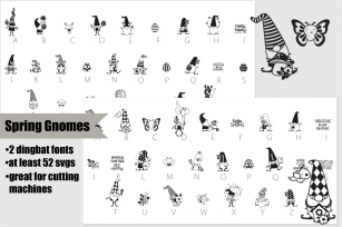 Spring and Easter Gnomes Font Download