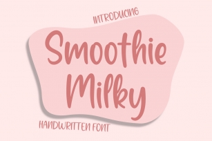 Smoothie Milky Font Download