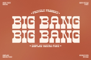 BIG BANG Typeface Font Download