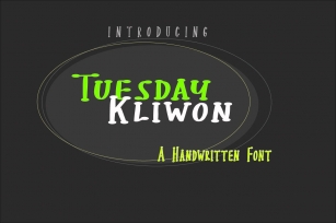 Tuesday Kliwon Font Download