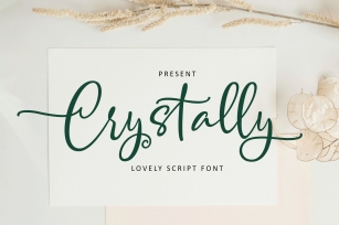 Crystally Slant Script Font Download