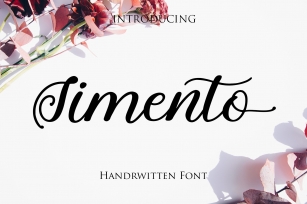 Simento a script with swashes Font Download