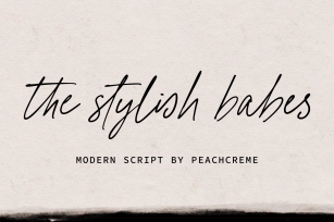 the stylish babes modern Font Download