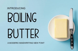 Boiling Butter Font Download