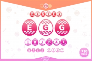 Easter Egg Tribal Font Download