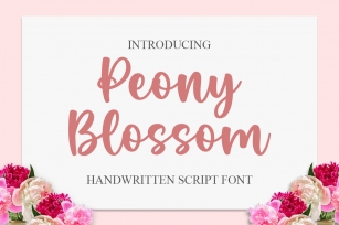 Peony Blossom Font Download