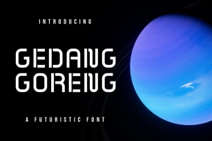 Gedang Goreng Futuristic  Font Font Download