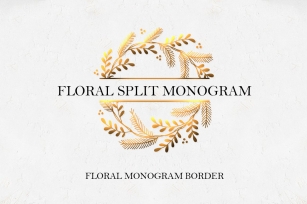 Floral Monogram Border Font Download