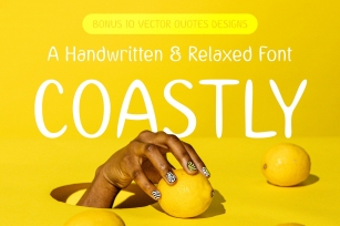 Coastly + BONUS Quote Designs Font Download
