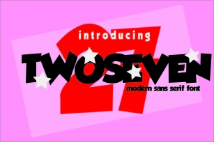 TwoSeven Font Download