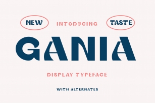 Gania Display Typeface Font Download